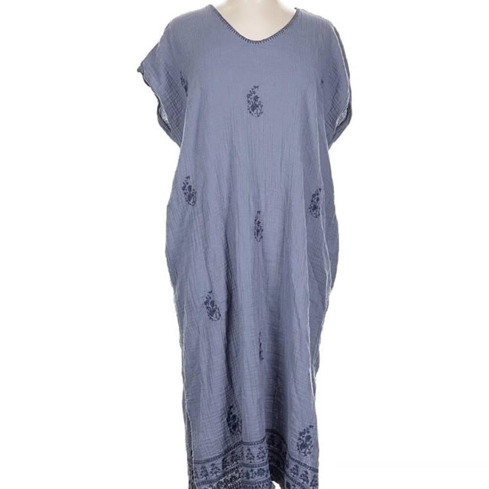 100% Cotton Kaftan/Beach Cover/Lounge Wear Dress
